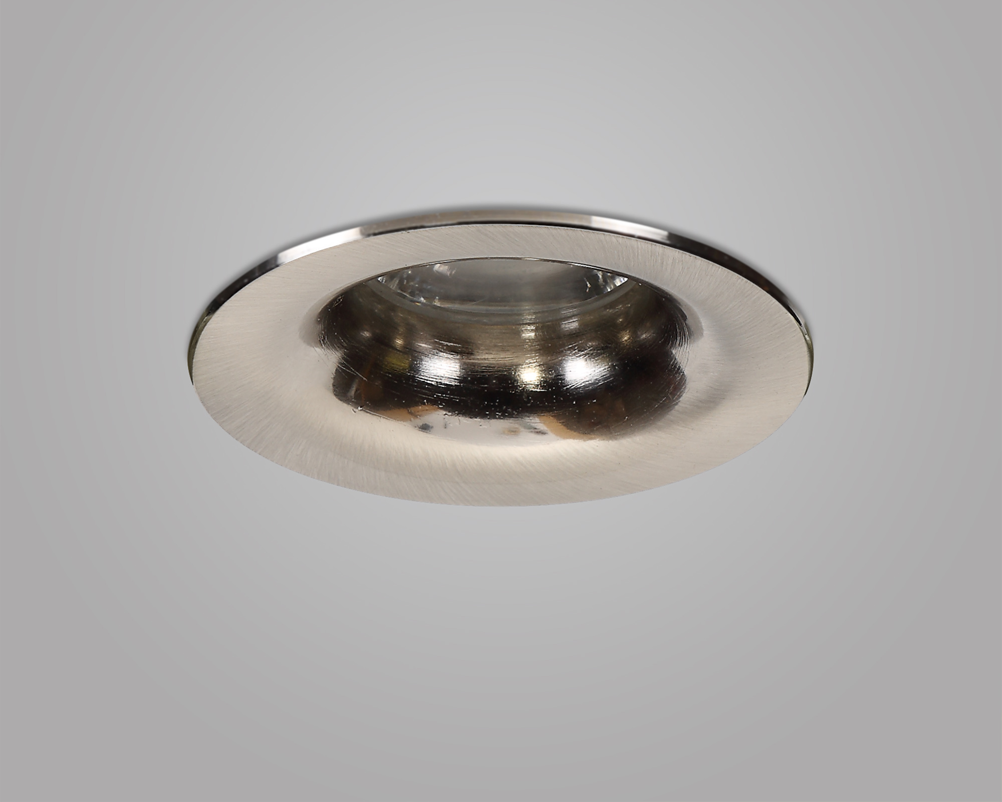 Bruve GU10 Recessed Round Satin Nickel IP65 Downlighter, Cut-Out 68mm DX200403  Dlux Bruve IP65